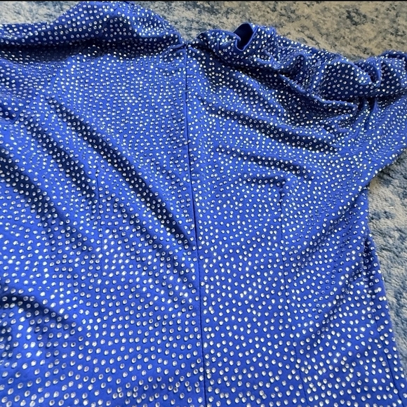 GSUWOO BLUE SPARKLY ONE PIECE SOREAL Women’s Size Small - Picture 7 of 7